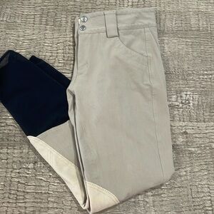 FITS tan knee patch breeches